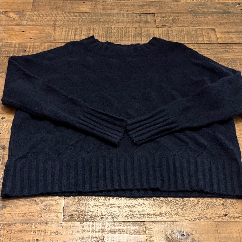 Classic Navy Crew Neck Sweater